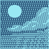 Blue Rain  icon/pixelart