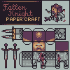 7even Fallen Knight Papercraft