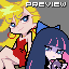 Panty & Stocking icon/pixelart