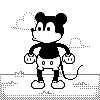 Old Mickey Mouse icon/pixelart