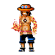 Ace Fire Hands icon/pixelart