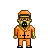 Ali G (Orange) icon/pixelart