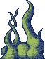 Alien plant  icon/pixelart