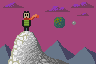 alone on the top icon/pixelart