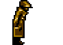 Shady person walks icon/pixelart