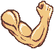 muscled arm