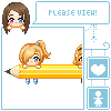 Pencil Avatar icon/pixelart