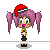 snow girl icon/pixelart