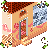 Bakery Iso Building  icon/pixelart