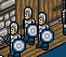 Blue balcony  icon/pixelart