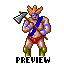 Druid Vs. Barbarian icon/pixelart