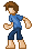 Barefoot Hero icon/pixelart