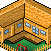 Bungalow icon/pixelart