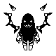 B&W Seraph icon/pixelart