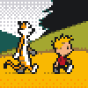 Calvin and Hobbes - The Video Game icon/pixelart
