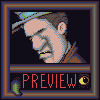 a monster and a guy icon/pixelart