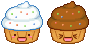 Cupcakes icon/pixelart
