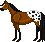 Appaloosa Horse icon/pixelart