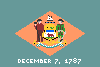 Delaware flag  icon/pixelart