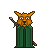 Dingo Warrior icon/pixelart