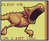 Bitty Dino--Line art by Blick  icon/pixelart
