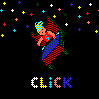 Falling bed  icon/pixelart