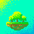 Floating Island icon/pixelart