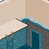 Flooded room