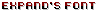 Font icon/pixelart