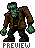 Walking Frankenstein's monster  icon/pixelart