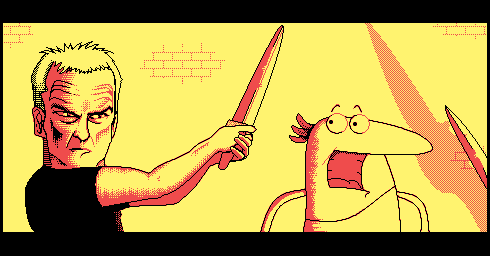 It's over, Marcus! Put the sword down and step away from the president!