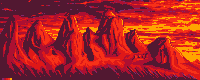 Sunset mountains