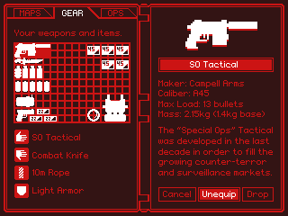 Sabotage: PDA Gear Screen