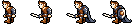 Walking warrior animation