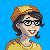 Cute 4 Eyes icon/pixelart