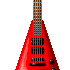 Rhoads-shaped electric guitar