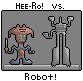 Hee-Ro VS. Robot  icon/pixelart