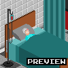 Hospital Room  icon/pixelart
