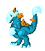 Ice Raptor. icon/pixelart