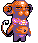 The sad fat pink Monkey