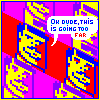 Mr. Moustache hates his creator icon/pixelart