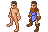 isometric character icon/pixelart