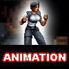 Jill Valentine Fighting Sprite  icon/pixelart