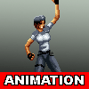 Jill Valentine Fighting Sprite Punch Kombo!!  icon/pixelart