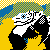 Four calling birds  icon/pixelart