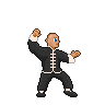 KungFu Cartwheel icon/pixelart