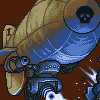 Tesla Zeppelins attack! icon/pixelart