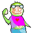 Greenish monkey icon/pixelart