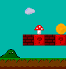 Modified Mario Scene icon/pixelart