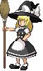 Marisa in Pokemon style! icon/pixelart